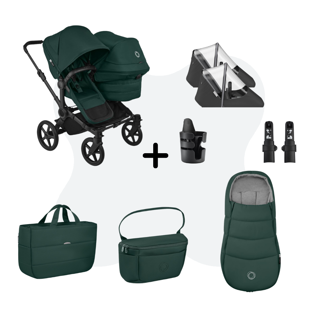 Bugaboo Donkey 6 Duo Essential Bundle Fern Green
