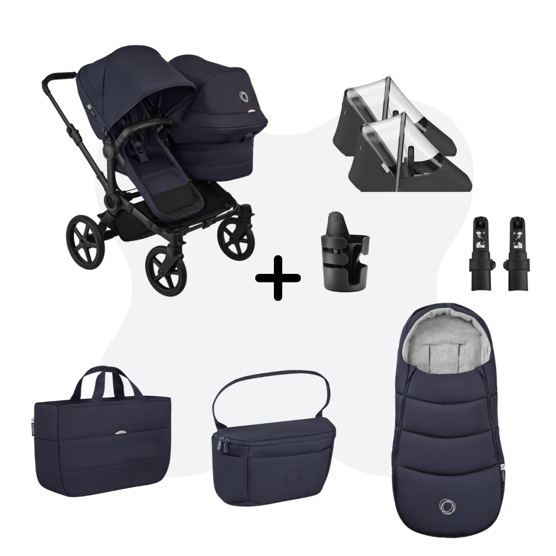 Bugaboo Donkey 6 Duo Essential Bundle Deep Indigo