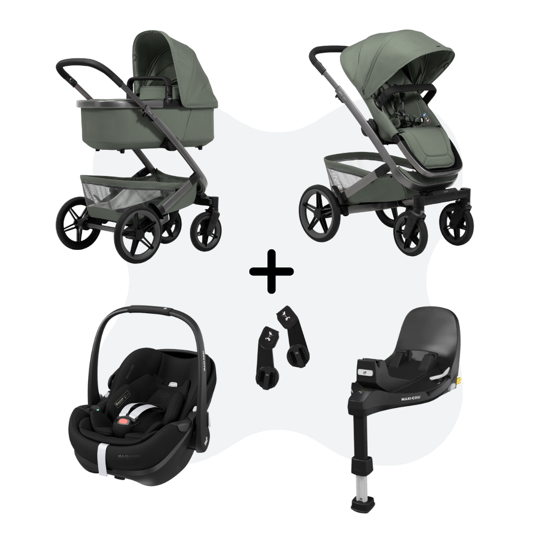 Joolz Geo 5 Sage Green 4-in-1 Travelsystem Pebble 360