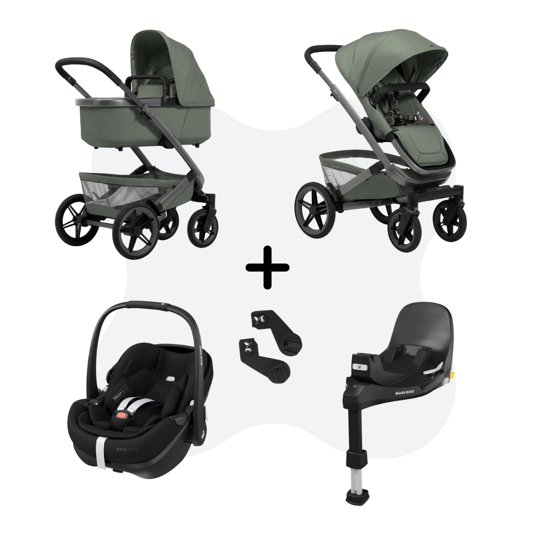 Joolz Geo 5 Sage Green 4-in-1 Travelsystem Pebble 360