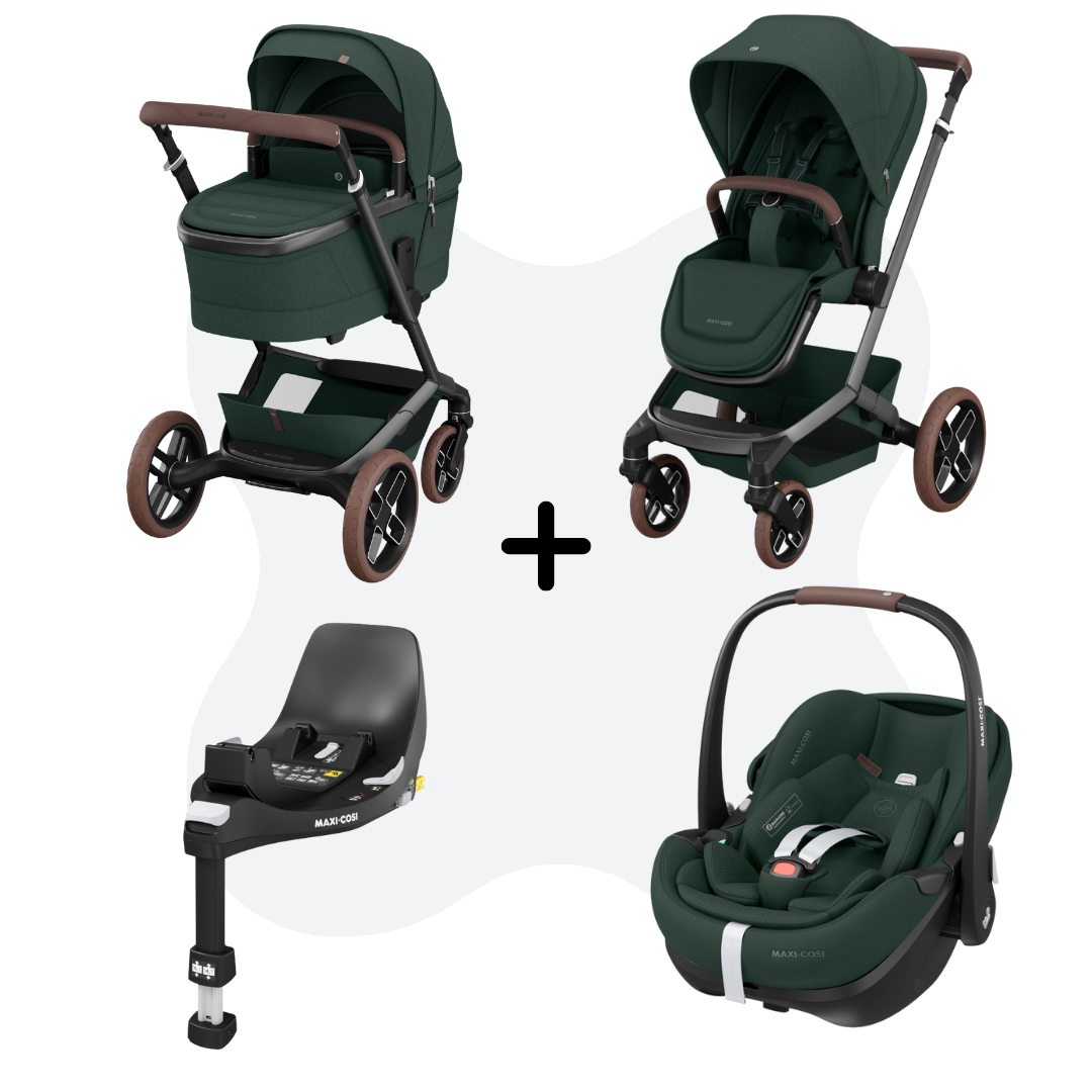 Maxi-Cosi Fame V2 4-in-1 Travelsystem Twillic Green - Pebble Pro 2