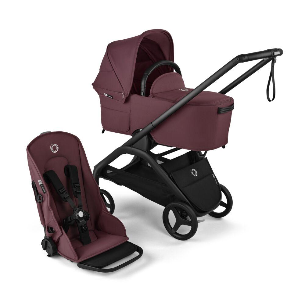 Bugaboo Dragonfly Complete Black Dark Cherry