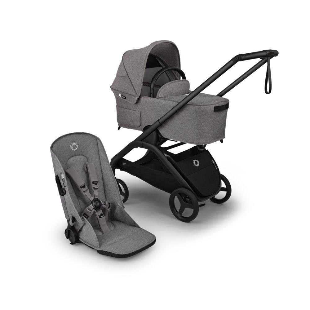 Bugaboo Dragonfly Plus Complete Base Black – Grey Melange Mix & Match