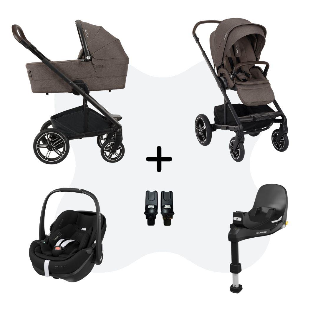 Nuna Mixx Next Chestnut Travelsystem 4in1 Pebble 360 Pro 2