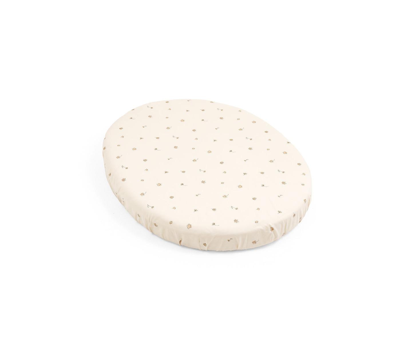 Stokke Sleepi Mini Hoeslaken Flower Ecru