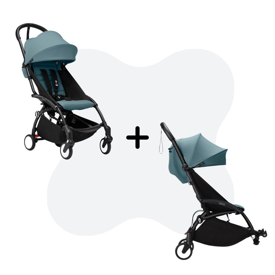 Stokke Yoyo Duo Stroller Bundle Aqua
