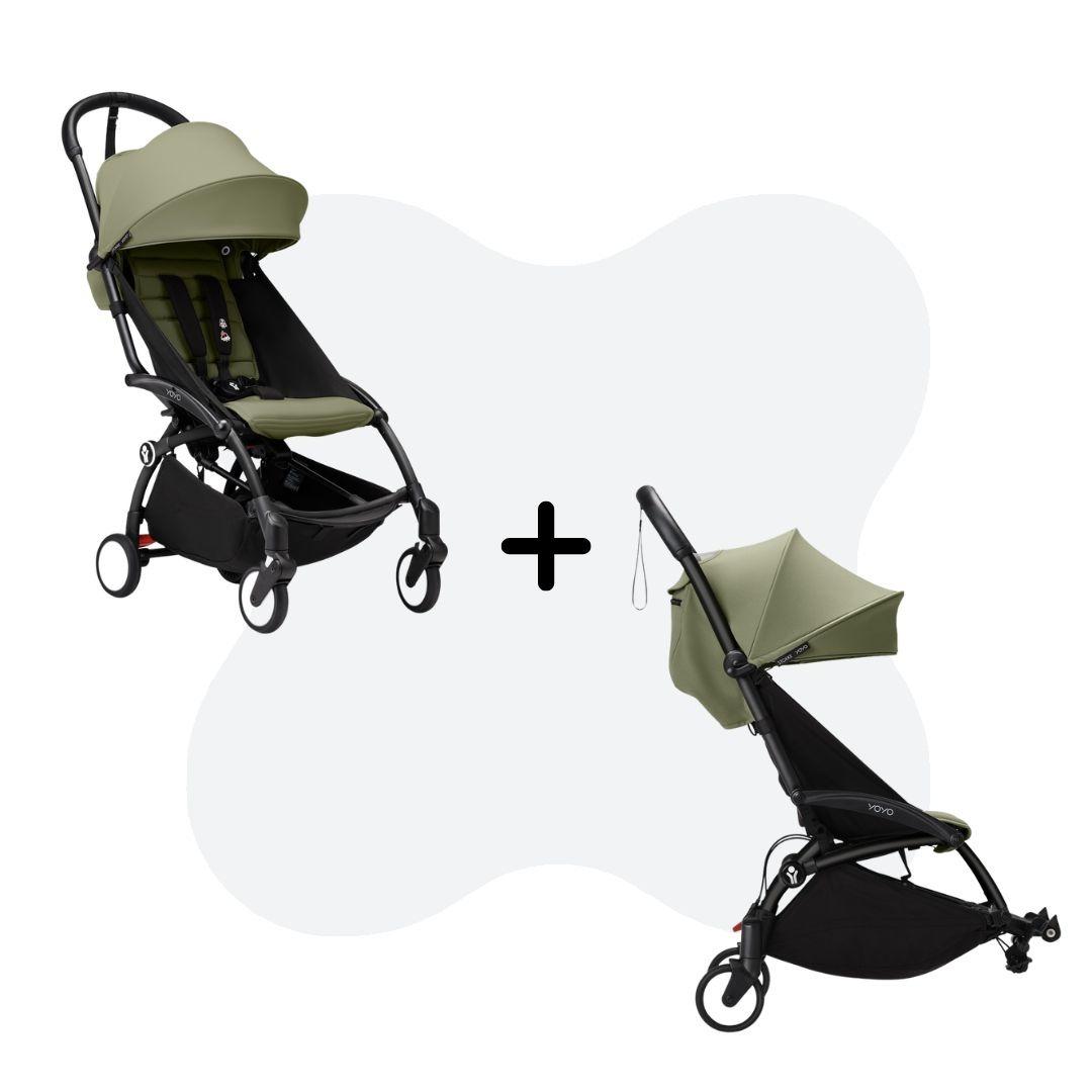 Stokke Yoyo Duo Stroller Bundle Olive