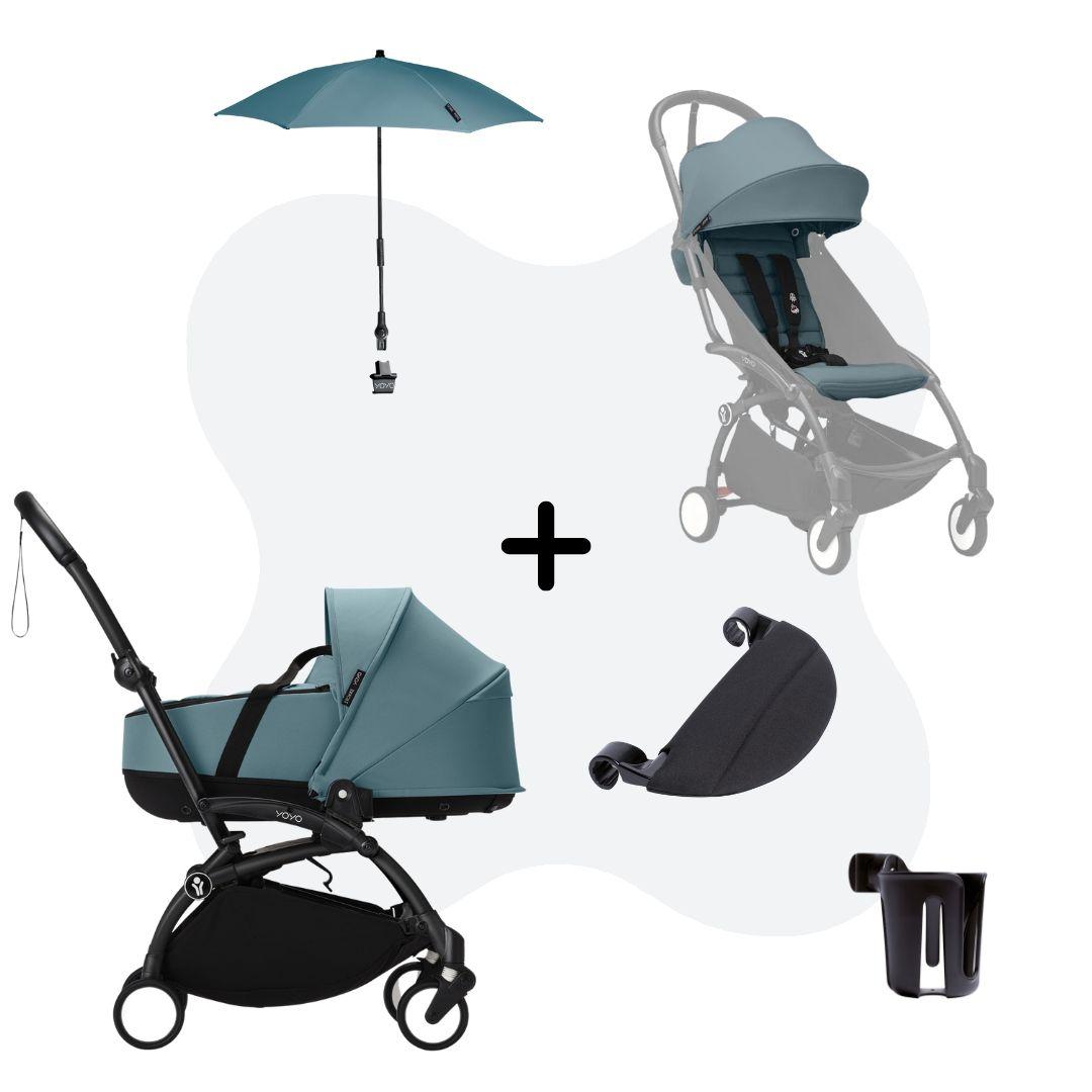 Stokke Yoyo Everyday Comfort Stroller Bundle Aqua