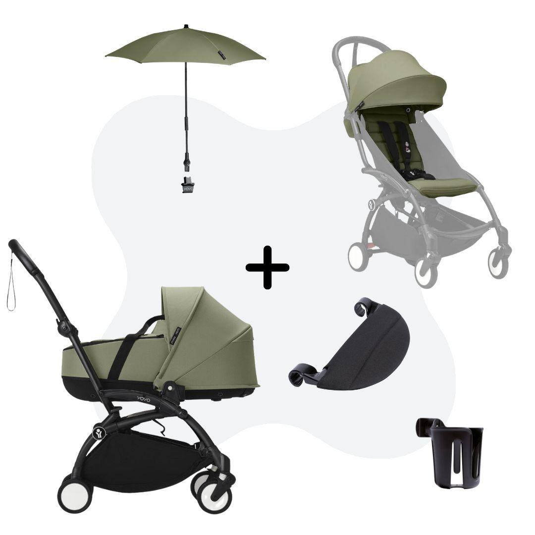 Stokke Yoyo Everyday Comfort Stroller Bundle Olive