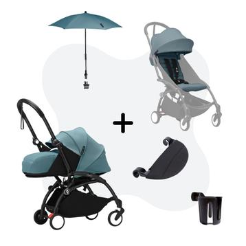 Stokke Yoyo Fold & Go Kinderwagenbundel Aqua