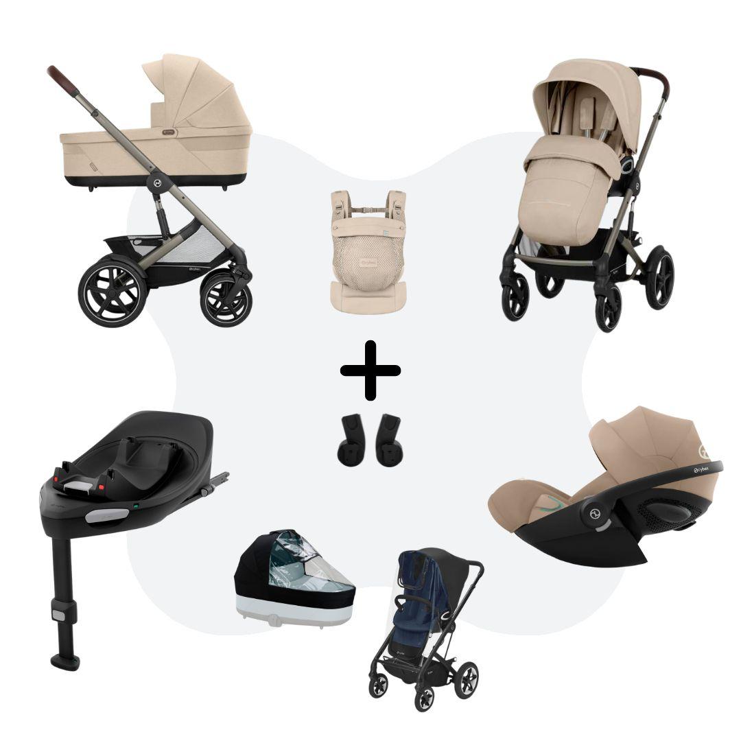 Cybex Talos S Lux 2026 Travelsystem 4in1 All Weather incl. Amya Almond Beige Cloud G