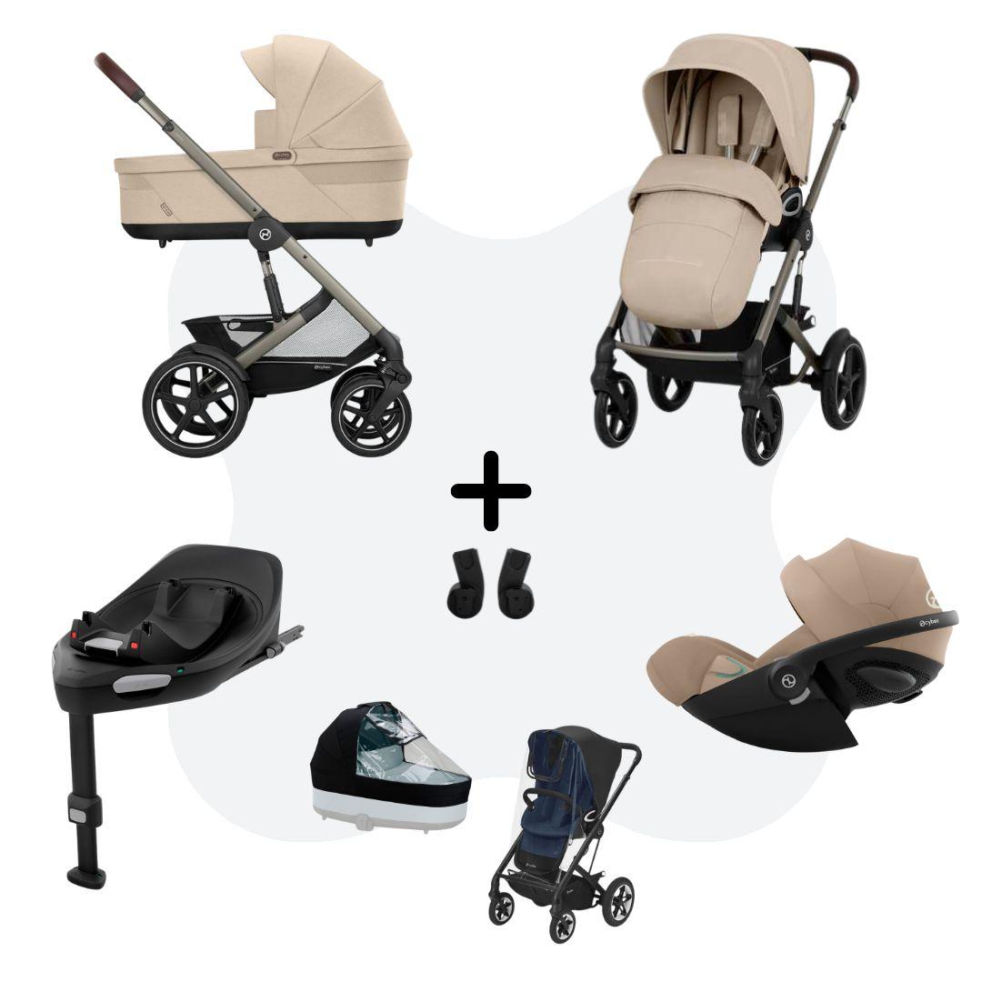 Cybex Talos S Lux 2026 Travelsystem 4in1 All Weather Almond Beige Cloud G