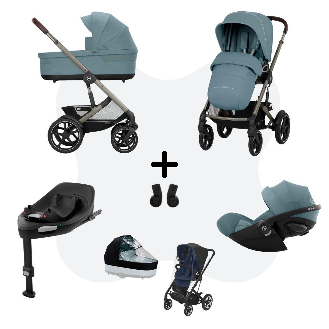Cybex Talos S Lux 2026 Travelsystem 4in1 All Weather Stormy Blue Cloud G