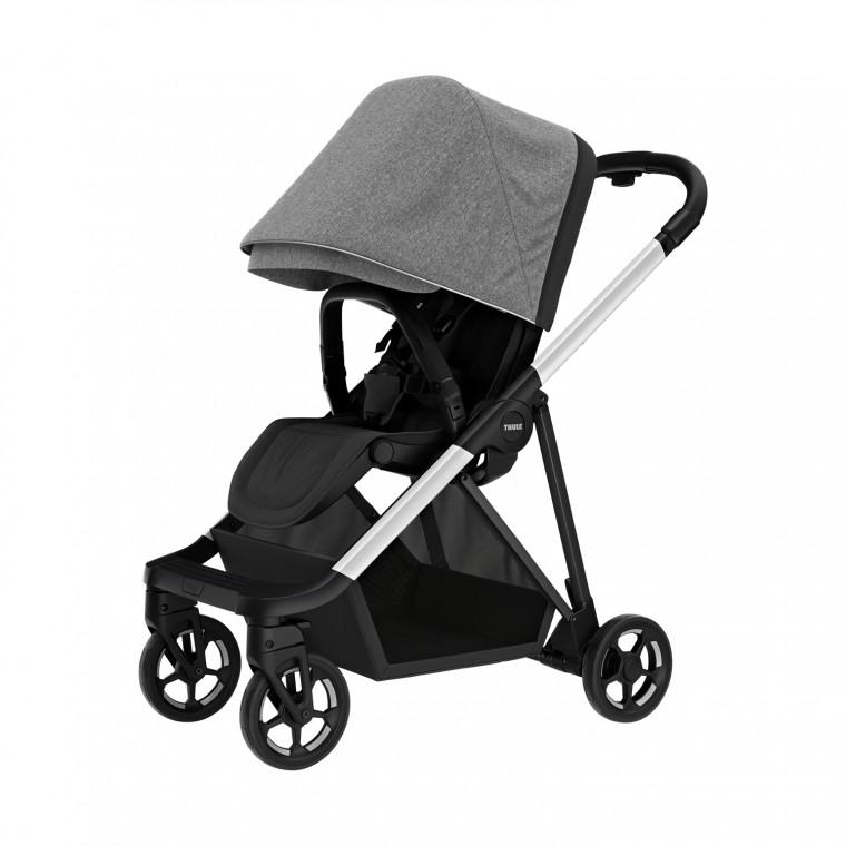 Thule-Shine-kinderwagen-grey-melange-vooraanzicht