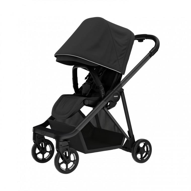 Thule-Shine-kinderwagen-black-zwart-vooraanzicht