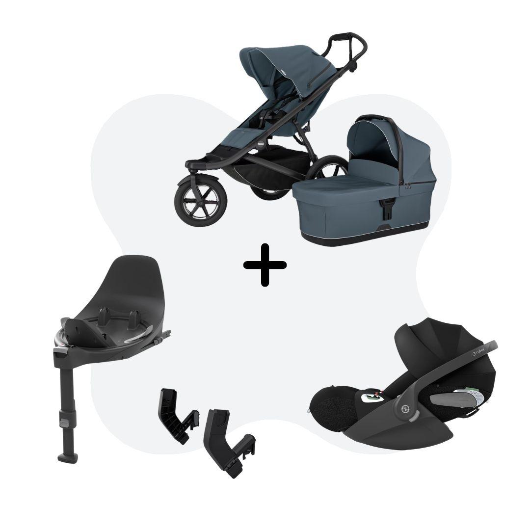 Thule Urban Glide 3 - magnetic buckle Travelsystem 4-in-1 Dark Slate Cybex Cloud T