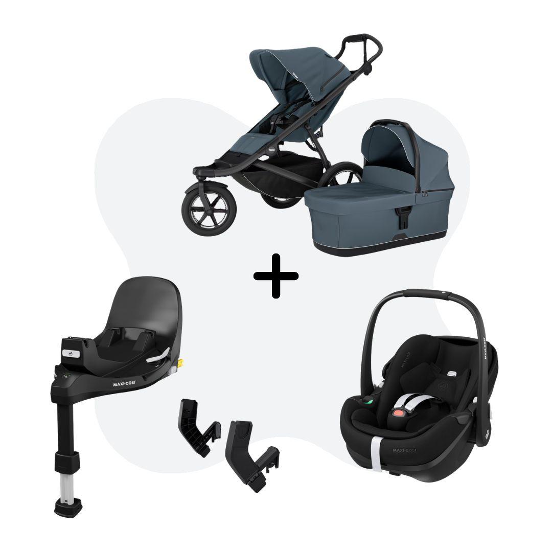 Thule Urban Glide 3 - magnetic buckle Travelsystem 4-in-1 Dark Slate Pebble 360 Pro 2