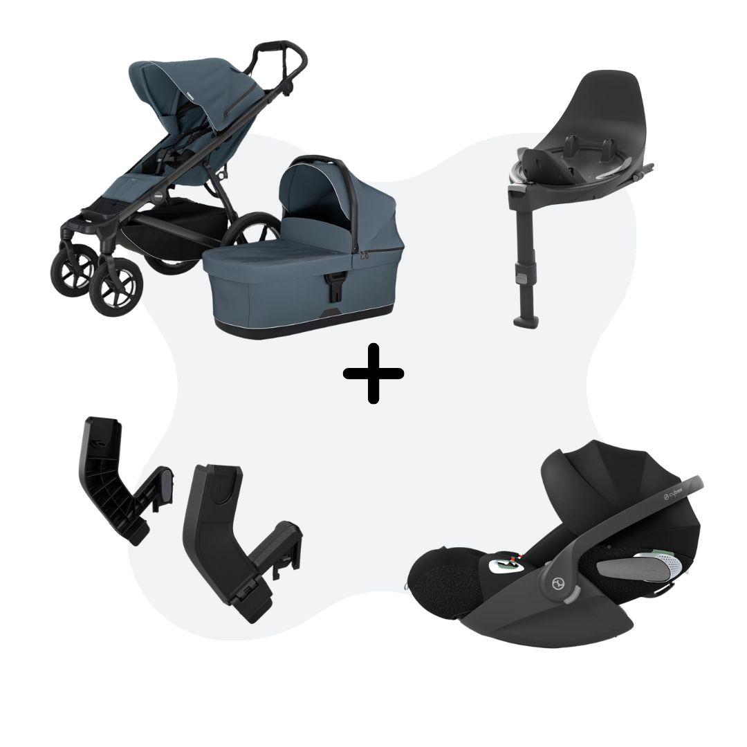 Thule Urban Glide 4 - magnetic buckle Travelsystem 4-in-1 Dark Slate Cloud T