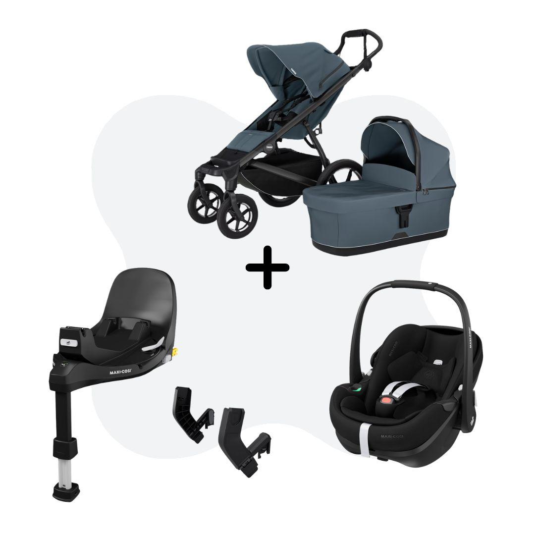 Thule Urban Glide 4 - magnetic buckle Travelsystem 4-in-1 Dark Slate Pebble 360 Pro 2