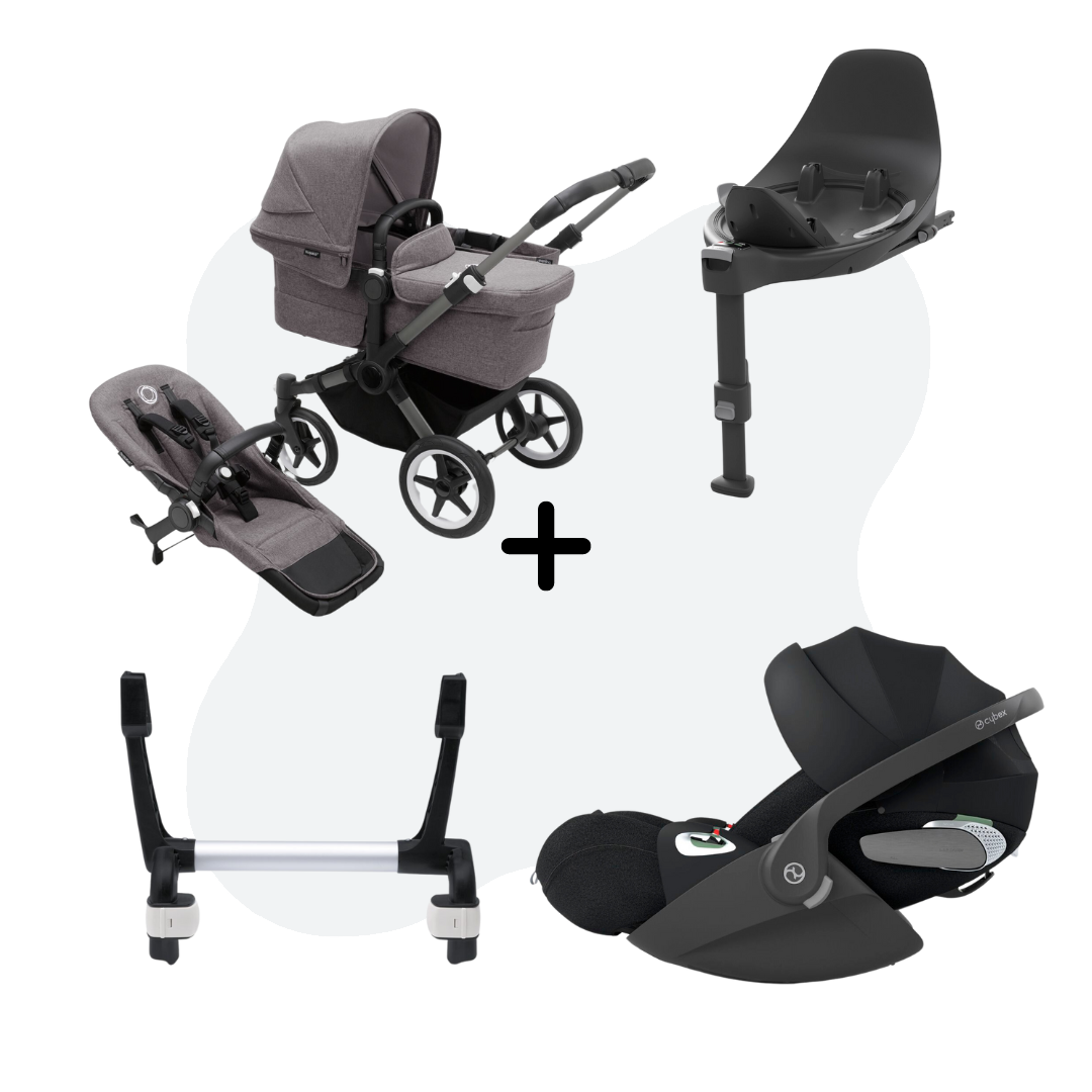 Bugaboo Donkey Mono Graphite Grey Melange 4-in-1 Travelsystem