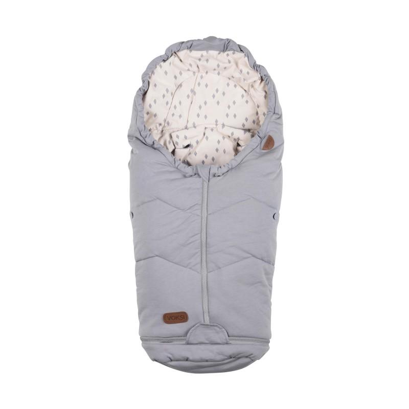 Voksi-Move-voetenzak-Light-Grey-Crystals-vooraanzicht