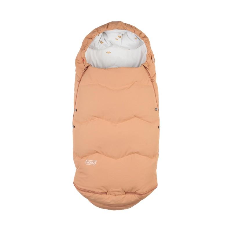Voksi-voetenzak-explorer-sandstone-peach-wings-vooraanzicht